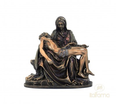 Italfama Statua Papa Francesco in Resina bronzata Altezza cm.28 Peso kg.1.350 Elegante Prodotto Firenze. 