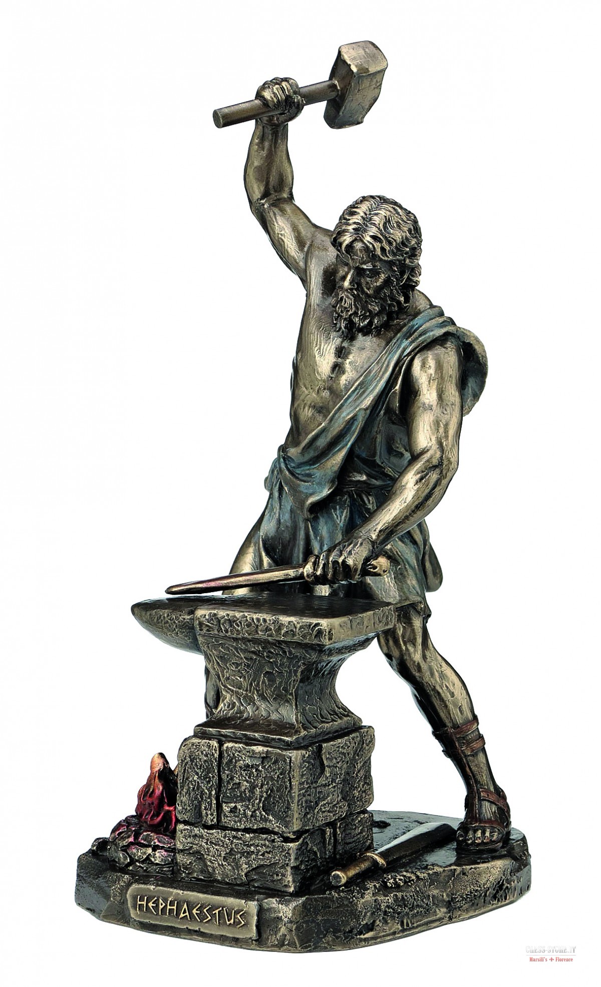 Statuina HEPHAESTUS DIO DEL FUOCO