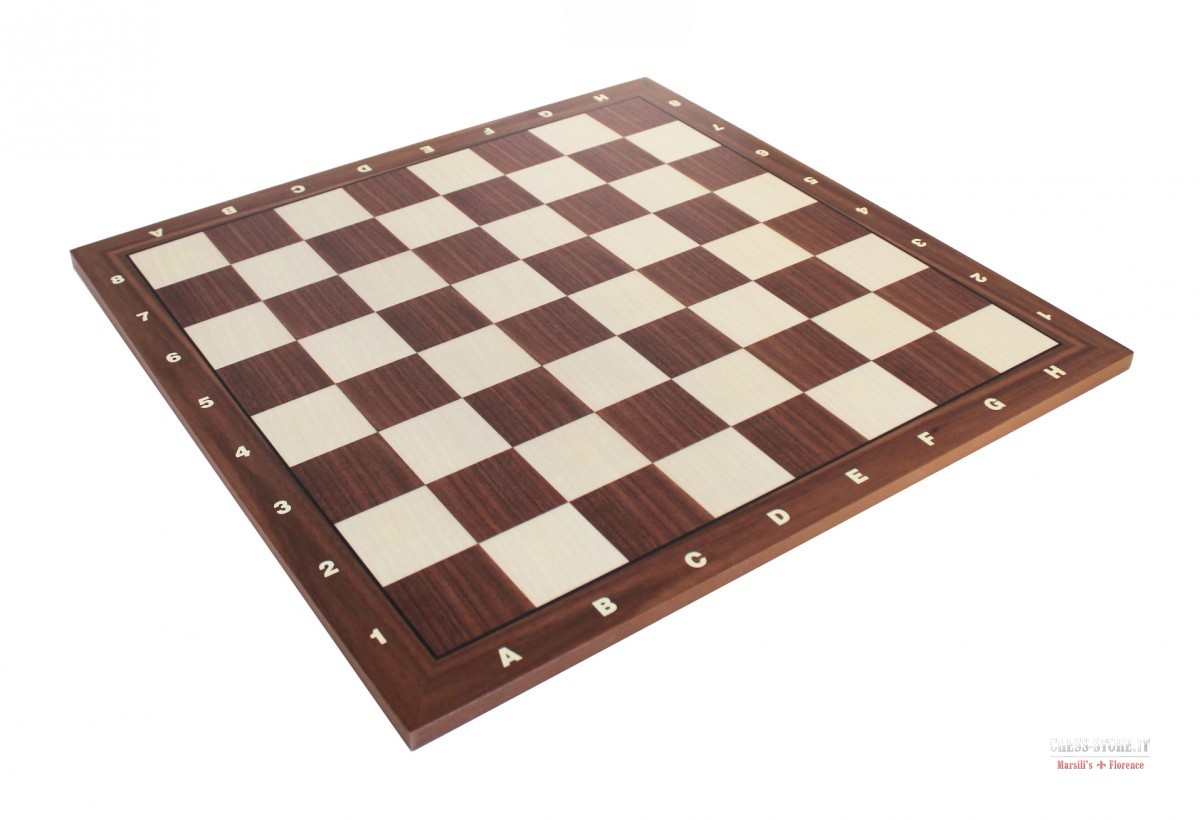 WALNUT AND MAPLE WOODEN CHESSBOARD WITH LETTERS AND NUMBERS online