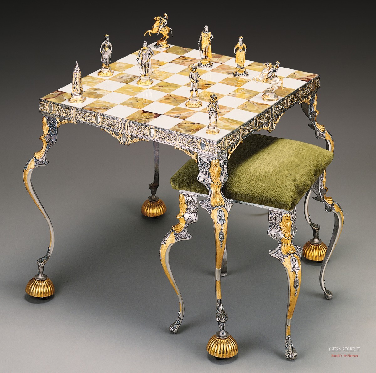 Chess LOUIS XIV THE SUN KING SET online sale Italian LOUIS XIV THE SUN KING  SET online made in Italy LOUIS XIV THE SUN KING SET from Florence Tuscany