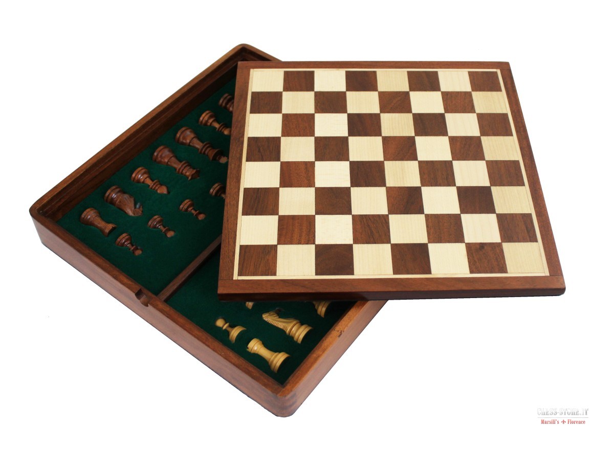 MAGNETIC WOODEN CHESS SET WITH CHESS COMPARTMENT online