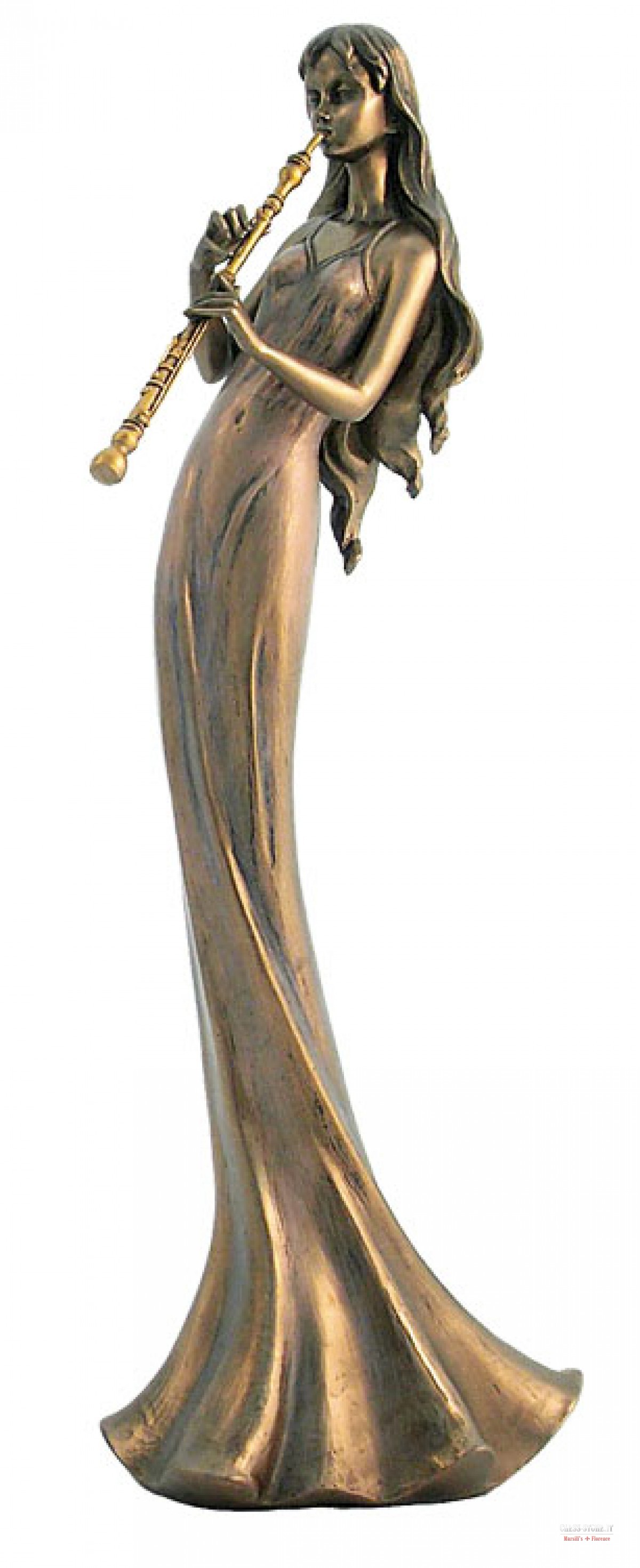 Statuina LADY ORCHESTRA CON FLAUTO