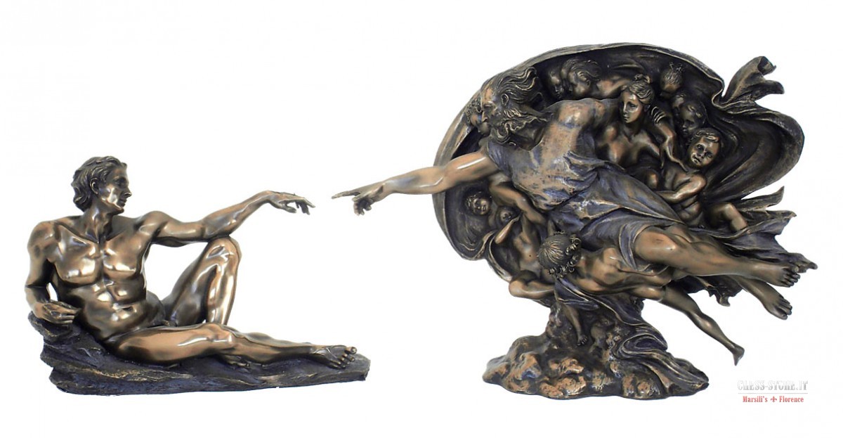 Statuina LA CREAZIONE DI ADAMO by Michelangelo