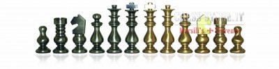 Brass chess set