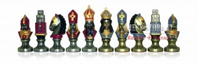 CHESS PIECES MADE IN PAINTED METAL online