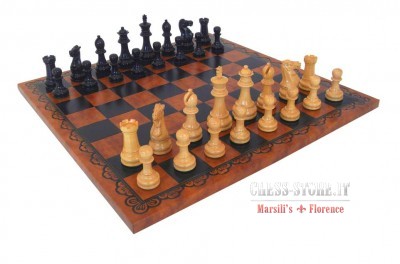 Set di scacchi-Torneo Staunton COMPLETA Nº 6 Board Game-HAND MADE europeo 