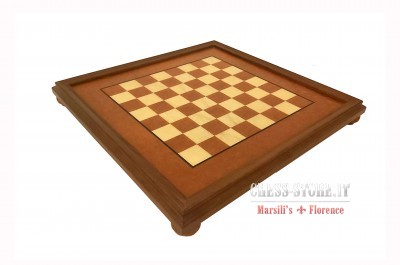 NEW Italfama Metal Chess Man Elm Chess Board Briar Wood 30cm 