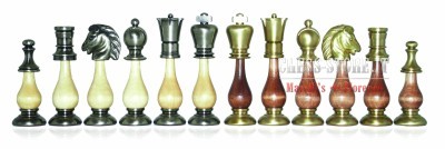 CHESS PIECES MADE IN SOLID BRASS AND WOOD online