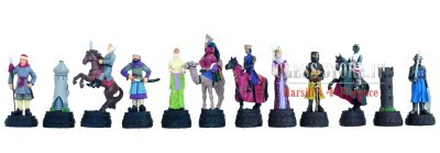 CHESS PIECES MADE IN PAINTED PEWTER online