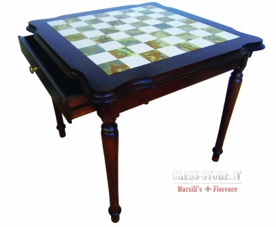 CHESS TABLES IN PRECIOUS WOOD WITH MARBLE TOP online