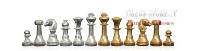CHESS PIECES MADE IN GOLD-SILVER PLATED SOLID BRASS online