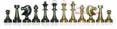 Brass chess set