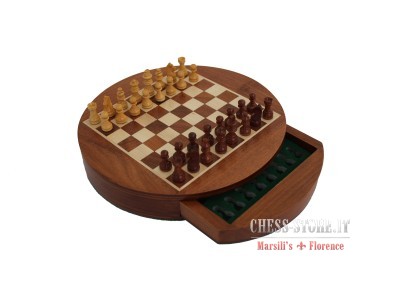 Wooden magnetic chess set