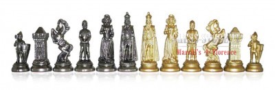 Metal chess set