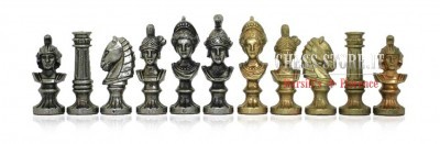 Metal chess set