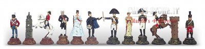 CHESS PIECES MADE IN PAINTED PEWTER online