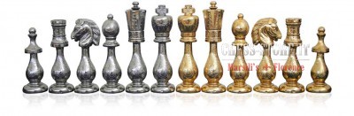 Gold chess set