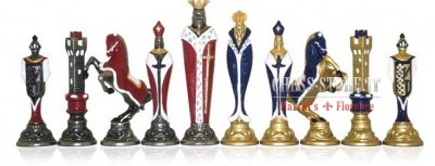 CHESS PIECES MADE IN PAINTED METAL online